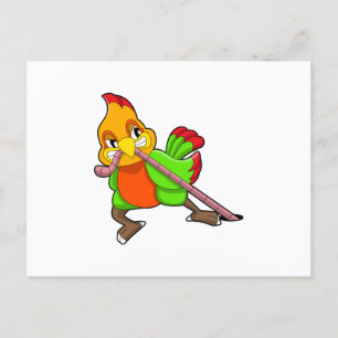 Cartão Postal Papagaio com Minhoca