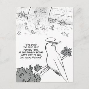 Cartão Postal Papagaio-de-galeria-arco-íris