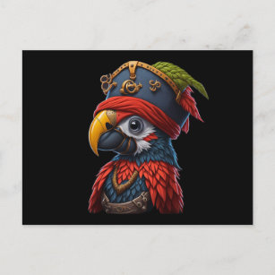 Cartão Postal Papagaio Pirata