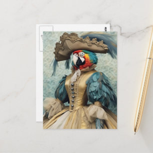 Cartão Postal Papagaio Pirata Fofo