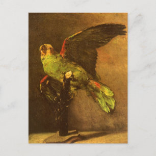 Cartão Postal Papagaio Verde por Vincent van Gogh, Vintage Fine 