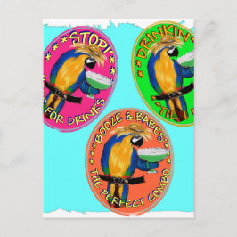 Cartão Postal PAPagaios BÊBADOS