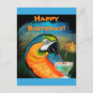 Cartão Postal Papagaios de Festa