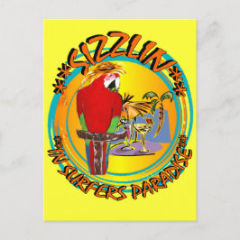 CARTÃO POSTAL PAPAGAIOS SIZZLIN