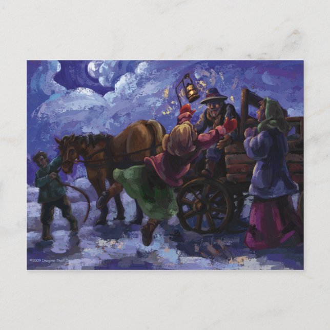 Cartão Postal Papai está em casa (Frente)