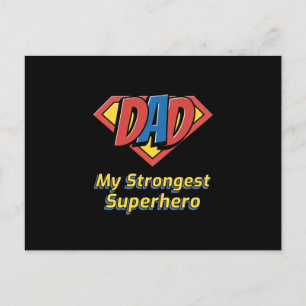 Cartão Postal Papai Meu Super-Herói Mais Forte