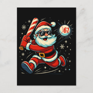 Cartão Postal Papai Noel Bate no Meme de Natal 6-7
