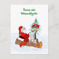 Papai Noel Coelho Raposa Esquilo, Alemão