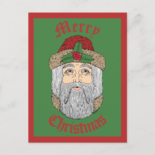 Cartão Postal Papai Noel/Pai Natal (Frente)