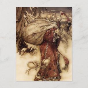 Cartão Postal “Papai Noel” por Arthur Rackham