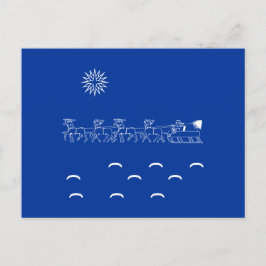 Cartão postal - Papai noel Sleigh