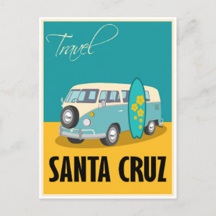 Cartão Postal Papai noel Viagem da Cruz California 