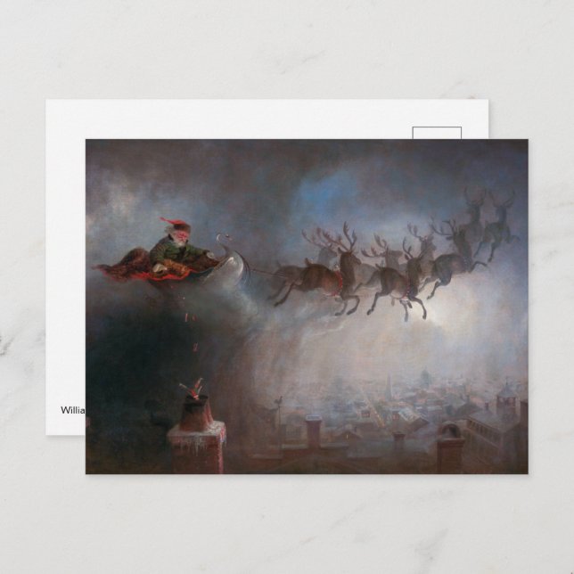 Cartão Postal Papai Noel | William Holbrook Beard | (Frente/Verso)