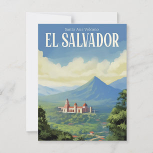 Cartão Postal Papais noeis Ana Volcano El Salvador Viagem