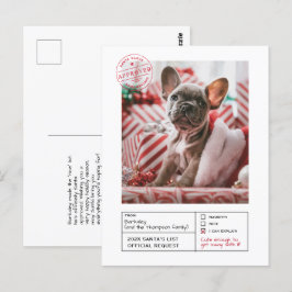 Cartão Postal Papais noeis Aprovados, Foto de Formulário Bela ou