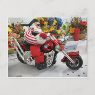Cartão Postal Papais noeis Biker