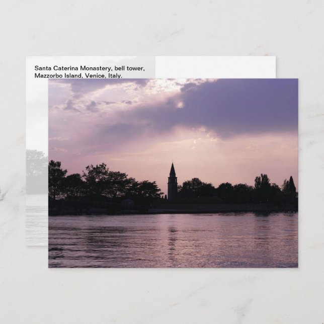 Cartão Postal Papais noeis Caterina Monastery Bell Tower, Mazzor (Frente/Verso)