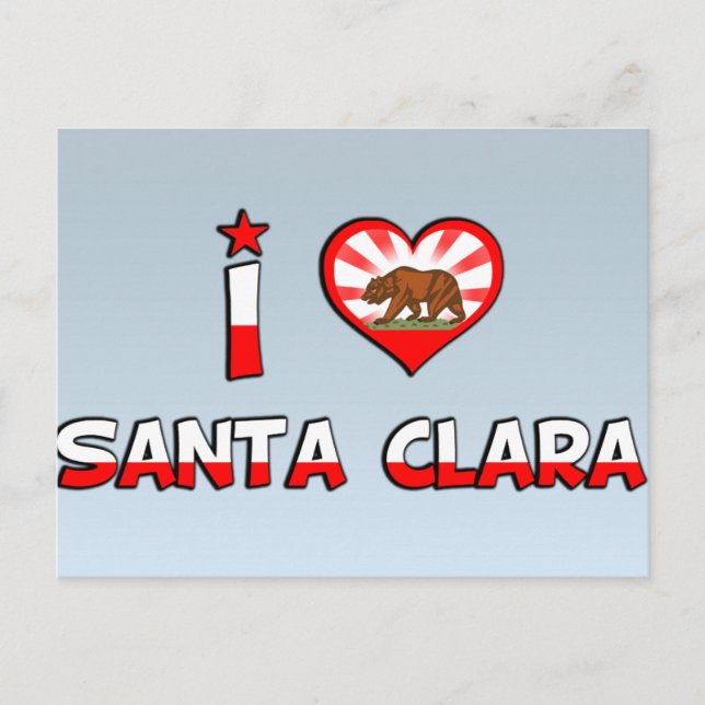 Cartão Postal Papais noeis Clara, CA (Frente)