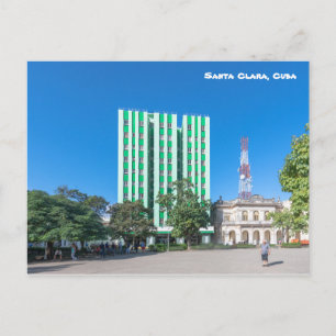 Cartão Postal Papais noeis Clara Leoncio Vidal Park, Cuba