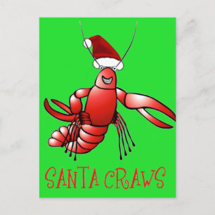Cartão Postal Papais noeis Crawdad (Papais noeis Craws)