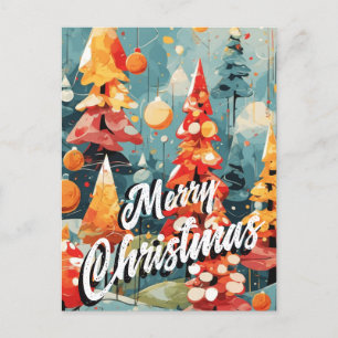 Cartão Postal Papais noeis da árvore de Natal Saudação