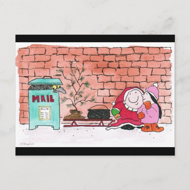 Cartão Postal papais noeis de caridade ziggy 2020 (Frente)