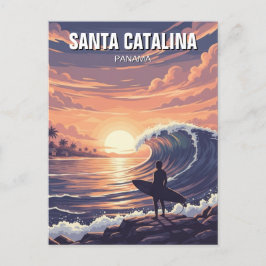 Cartão Postal Papais noeis do Panamá Catalina Viagem