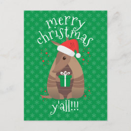 Cartão Postal Papais noeis doando Armadillo Texas