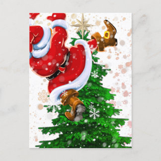 Cartão Postal Papais noeis engraçados