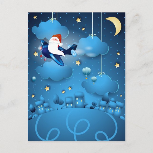 Cartão Postal Papais noeis estão chegando (Frente)