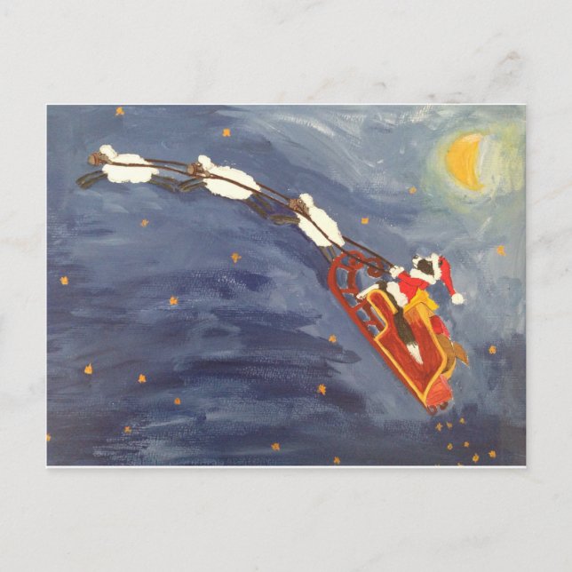 Cartão Postal Papais noeis estão chegando (Frente)