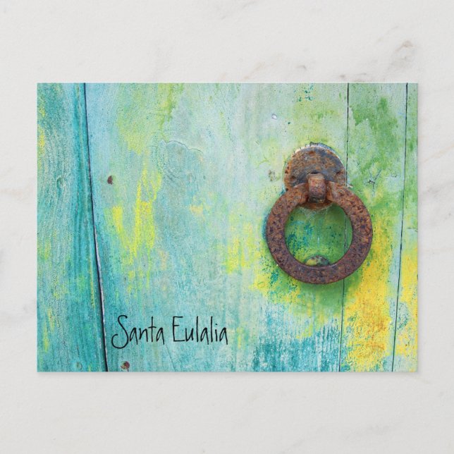 Cartão Postal Papais noeis Eulalia - Porta (Frente)