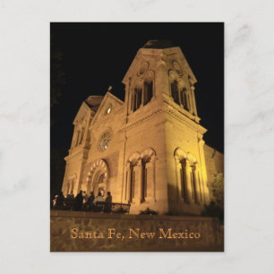 Cartão Postal Papais noeis Fe Nova Rua do México Catedral de Fra