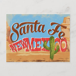 Cartão Postal Papais noeis Fe Nova Viagens vintage do Deserto do