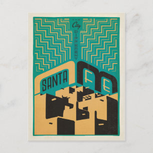Cartão Postal Papais noeis Fe, Novo México Diferente Cidade
