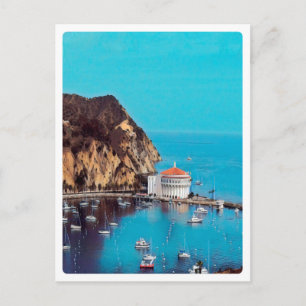 Cartão Postal papais noeis ldp CATALINA ISLAND - porto -