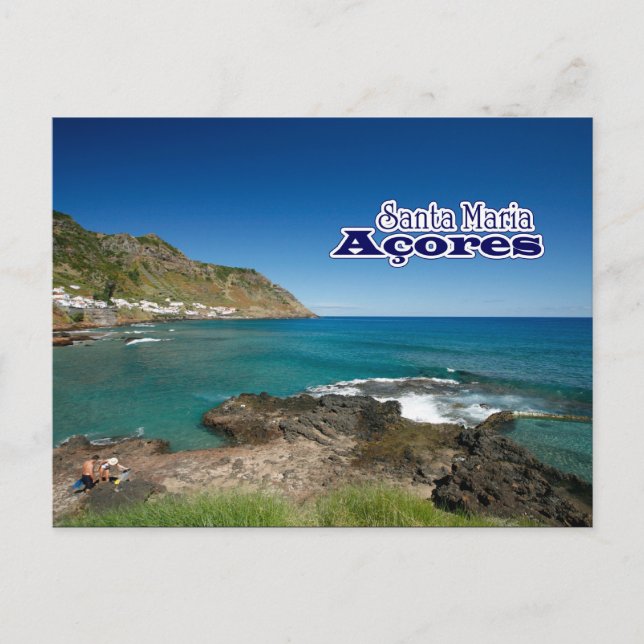 Cartão Postal Papais noeis Maria - Açores (Frente)