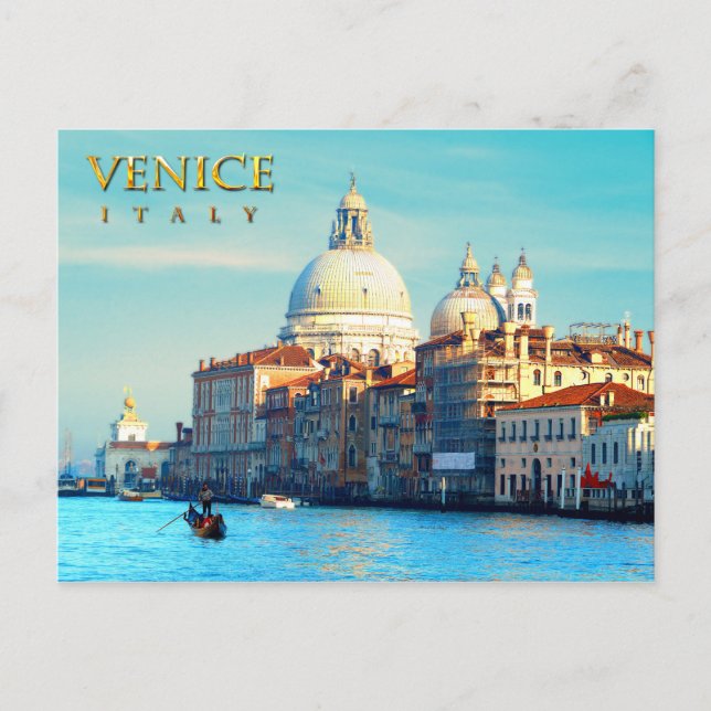 Cartão Postal Papais noeis Maria della Salute Basilica (Frente)