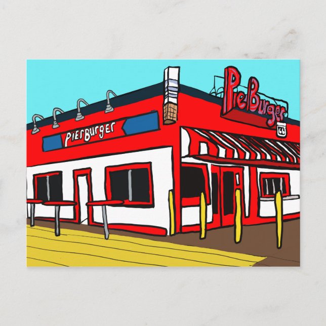 Cartão Postal Papais noeis Monica Pier (Frente)