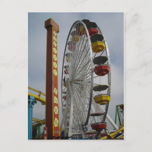 Cartão Postal Papais noeis Monica Pier ferris roda 2009 (Frente)