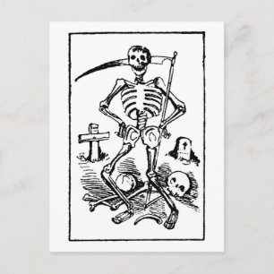 Cartão Postal Papais noeis Muerte, mexicano Grim Reaper c. iníc