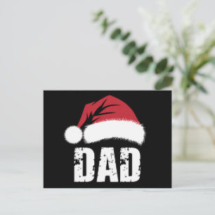 Cartão Postal Papais noeis pais Família de Natal Correspondendo
