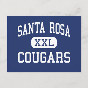 Cartão Postal Papais noeis Rosa Cougars Papais noeis do meio Ros