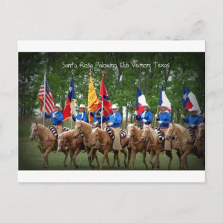 Cartão Postal Papais noeis Rosa Palomino Club Vernon, Texas
