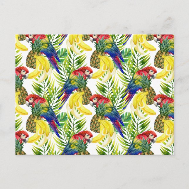 Cartão Postal Papas E Frutas Tropicais (Frente)
