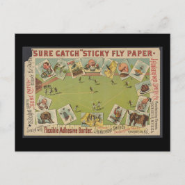 Cartão Postal Papel de mosca adesivo "com certeza"