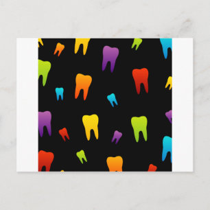 Cartão Postal Papel de parede de dente para dentista