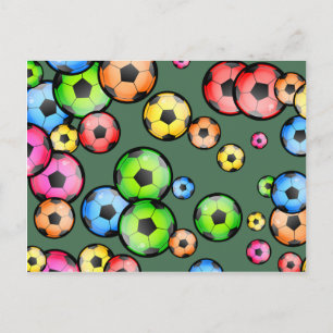 Cartão Postal Papel de parede de futebol