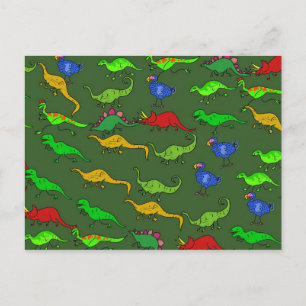 Cartão Postal Papel de parede Dino