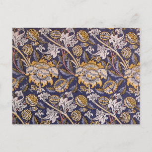 Cartão Postal Papel de parede floral William Morris Wey Artes Of